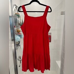 Red dress from boutique